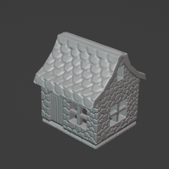 Cabin-1.png STL file Chirstmas Cabin・3D printer model to download, 3Dimwit