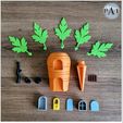001B.jpg Datei 3D GARTENFEENHAUS - DIE KAROTTE! - 100 % STÜTZUNGSFREI・Modell für 3D-Druck zum herunterladen