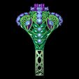 2.jpg Big Stone Fancy Cluster Ring 3D Model | Openwork Celtic Shank | STL CAD File