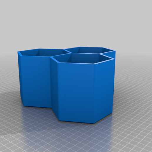 Hex Shelves with Monstera Leaf Patterns 3D model