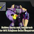Meg_Addons_FS.JPG Rubber Ducky and Toothbrush for Transformers WFC Kingdom Megatron