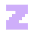 ZM.stl MINECRAFT Letters and Numbers | Logo