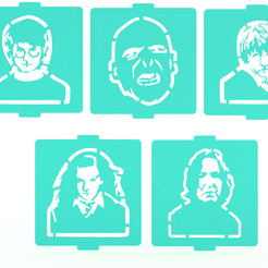 1.png Harry Potter stencil set of 5 for Coffee and Baking
