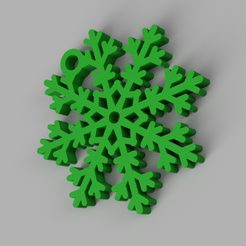 Snow-Flake.png STL-Datei Schneeflocke Schlüsselanhänger・Modell zum Herunterladen und 3D-Drucken