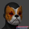 Bulldog_Mask_Cosplay_STL_02.jpg Bulldog Mask STL File Halloween Cosplay Helmet 3D Printable