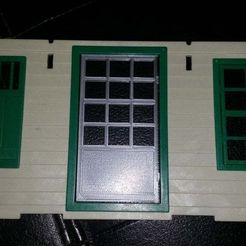 20190506_171322.jpg Free STL file Playmobil 1976 Western Union Fort Headquarters (nr 3419, 3806, 3773) or Western building (3422, 3423, 3424 etc.) door・Template to download and 3D print