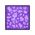 25mm_sb_Cracked_Earth.stl Bases for D&D and Tabletop Minis