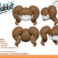 wig-dispo.jpg [KABBIT WIG] - Otter Hair for Kabbit BJD - (For FDM and SLA Printers)