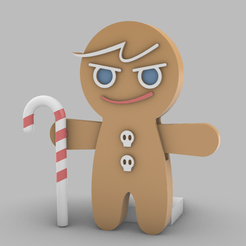 쿠키런1.png Fichier STL Cookie Run - Ginger Brave・Objet pour impression 3D à télécharger, Bigguy17