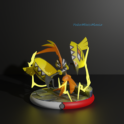 Tapu-Koko.png STL file Tapu Koko pokemon 3D print model・3D print model to download