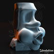 Sd_RPG_MoaiDiceTowerRender02.png Archivo STL Torre de dados Moai・Modelo para descargar y imprimir en 3D