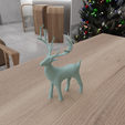 HighQuality2.png 3D Christmas Deer Decor with 3D Stl Files & Deer Print, 3D Figure, Deer Decor, 3D Print File, Gift for Mom, 3D Printing, Deer Gift
