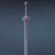 0002.png Blaidd Royal Greatsword Weielded by Elden Ring's Blaidd | Darriwil The Half-Wolf [3D Print Ready | Digital Download | STL File]
