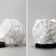 1b840a87ec941f0a59b8846d2b22b378_display_large.jpg Free STL file Solid Cellular lamp with base・3D print design to download