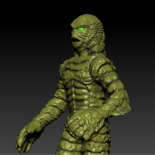 ScreenShot492.jpg Файл 3D The Creature From the Black Lagoon Action figure for 3D printing Universal Studios STL・Модель для загрузки и печати в формате 3D, DESERT-OCTOPUS