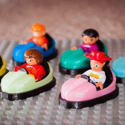Duplo1_display_large.jpg STL-Datei Lego and Duplo Bumper Car kostenlos・3D-druckbares Design zum herunterladen