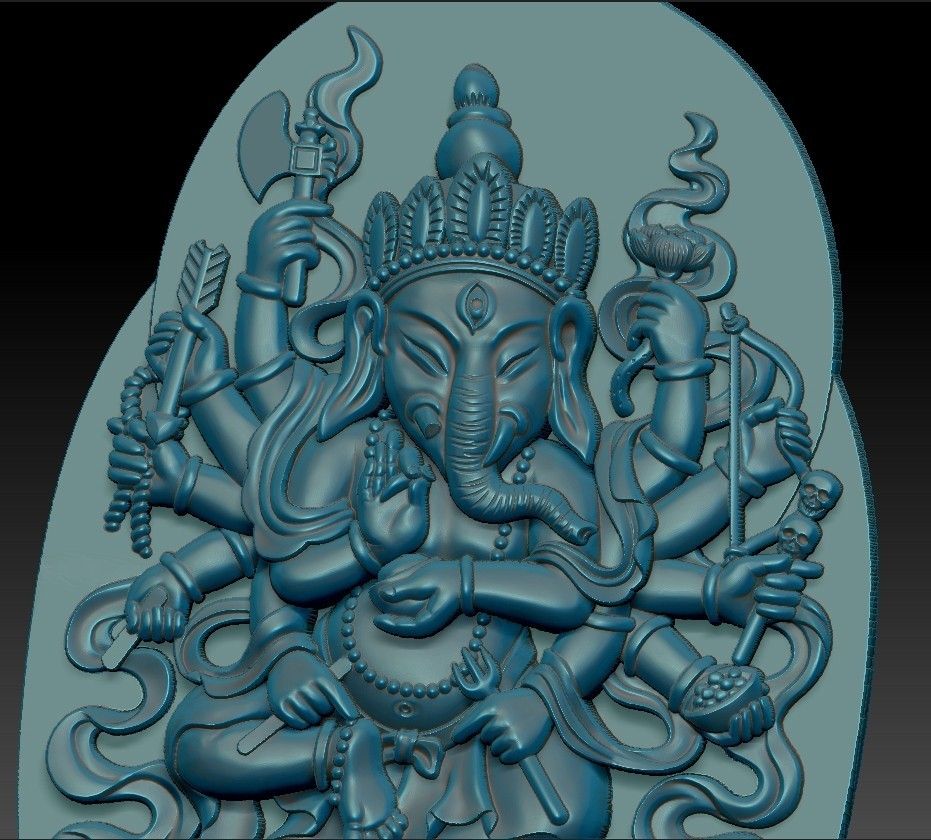 genasha_elephant_god7.jpg Télécharger fichier STL gratuit Ganesha, dieu éléphant • Plan pour imprimante 3D, stlfilesfree