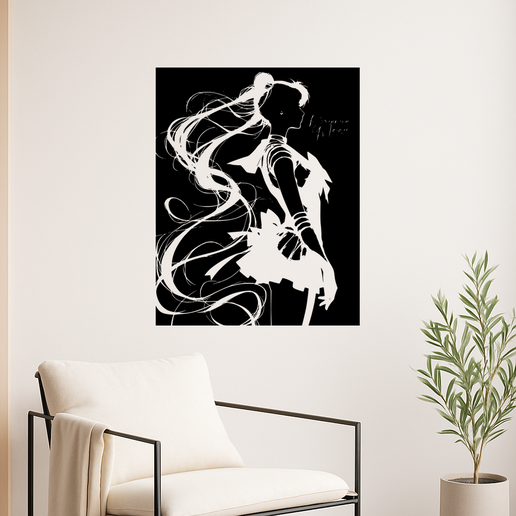 Sailor Moon - A Sword Sailor Mars Cutting Through