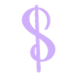 DOLLAR.stl BARBIE Letters and Numbers | Logo