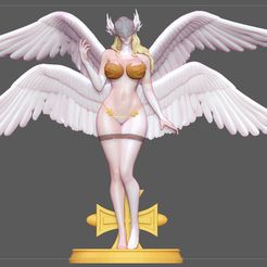 1.jpg 3D file ANGEWOMON 2 DIGIMON SEXY GIRL PRETTY ANGEL CHARACTER ANIME 3D PRINT・Design to download and 3D print