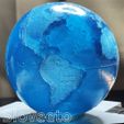 Globe_01_08.jpg Model Earth. Globe. Sphere. Transparent. Oceans and continents.