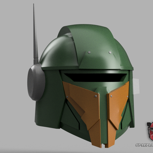 🪖 SWTOR Tracker Mandalorian Helmet 1:1 Replica Cosplay・ OBJ File
