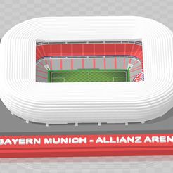 BMunich-4.jpg Archivo STL Bayern de Múnich - Allianz Arena・Modelo imprimible en 3D para descargar