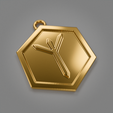 Algiz_Gold.png Elder Futhark Pendant Algiz Clean