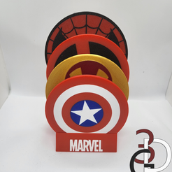 Marvel-3-watermark.png Posavasos temático Marvel