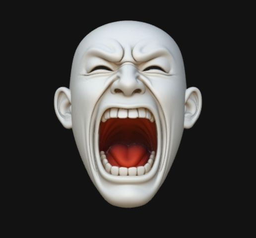 screaming face wall4