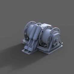 Nixie-1zu30-1.jpg STL file Winch for ship model 1:100 Nixie AN/SLQ-25・3D printer design to download
