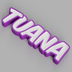 LED_-_TUANA_2023-Mar-02_01-31-00AM-000_CustomizedView13538209677.jpg Archivo 3D NAMELED TUANA - LÁMPARA LED CON NOMBRE・Modelo imprimible en 3D para descargar