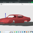 Screenshot-2508.png 1970 Ford Torino King Cobra scale detailed model, hollow shell body, clean no interior, rc, slot, drag, cars, resin, fdm, printable