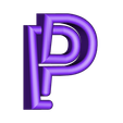 P.stl Download free STL file Alphabet "36 Days of Type" • 3D printable model, dukedoks