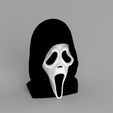 untitled.372.jpg Ghostface from Scream bust ready for full color 3D printing