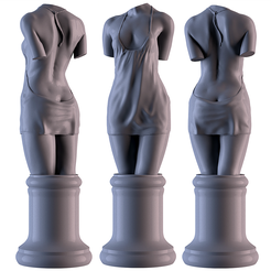 001.png STL-Datei Frau Torso・3D-druckbare Vorlage zum herunterladen