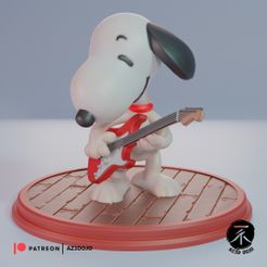 Snoopy_Render_AZ3DDOJO.jpg Snoopy for 3D Printing