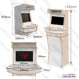 Fliperama-Moderno-4.jpg Arcade Bartop "Minimal" Cabinet Fliperama + table, cnc router, dxf plans