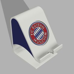 FC-Bayern-München-Phone-Stand-1.jpg STL file Bayern München PHONE STAND・3D printable model to download