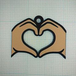 mano-emoji.jpg Emoji Heart Hand Keychain