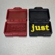 2.jpg STL-Datei Ausdruckbares Wortspiel - Just In Case kostenlos・Design zum 3D-Drucken zum herunterladen