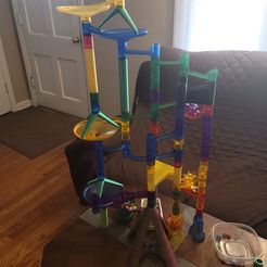20230427_074358.jpg STL file Marble Run Vertical pieces Compatible with marble genius 1-6Units Save pieces・3D print model to download