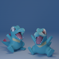 totodile-render.png Pokemon - Totodile(2 different poses)