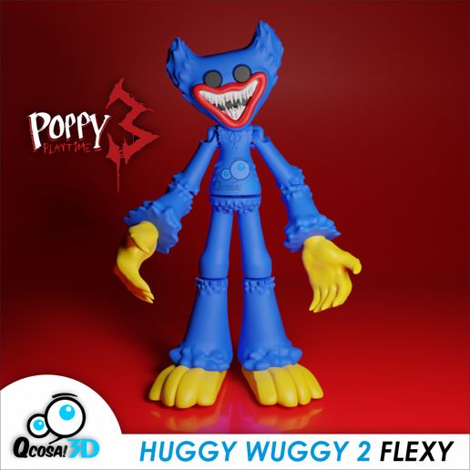 🎨 POPPY PLAYTIME HUGGY WOOGY 2・Archivo STL para Impresión 3D