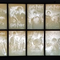 lights off.jpg Framed Harry Potter movie posters lithophane box