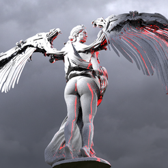 untitled.670.png OBJ file Fallen Angel Ark Wings・3D printer model to download, aramar