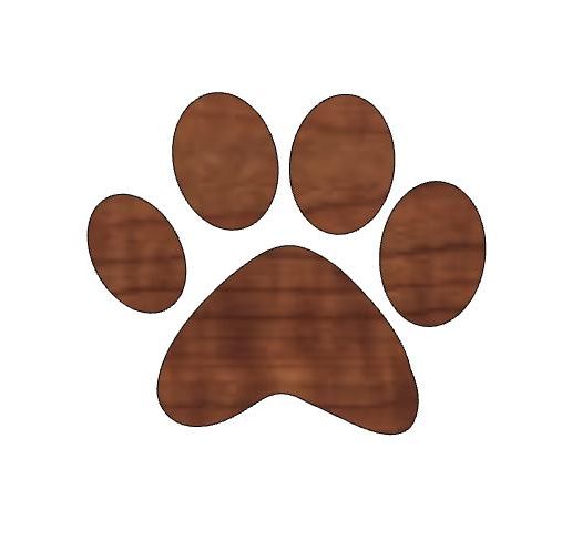 Pumpkin Paw Print/Halloween Decorations/Kids Halloween Craft/Animal Paw Design/Animal Love - 3D model önizlemesi