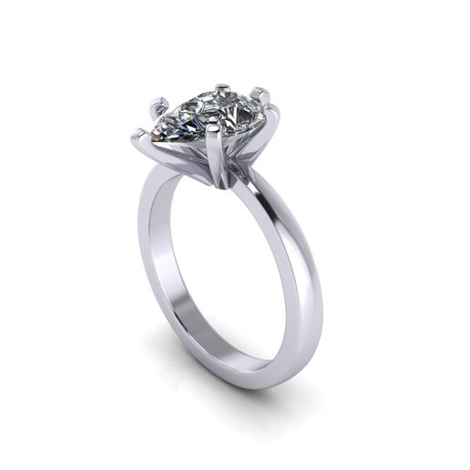 Pear Woman Engagement Ring