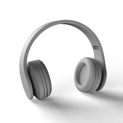 Headphones.jpg Fichier STL gratuit Casque d'écoute Casque d'écoute・Objet imprimable en 3D à télécharger