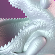 render_10.png Файл STL Скульптура динозавра Настольный органайзер для ключей в прихожей・Дизайн 3D принтера для загрузки